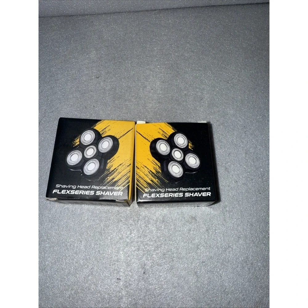 Shaving Head Replacement Flex Series Shaver 2 Pack New In Box *Freedom Grooming*